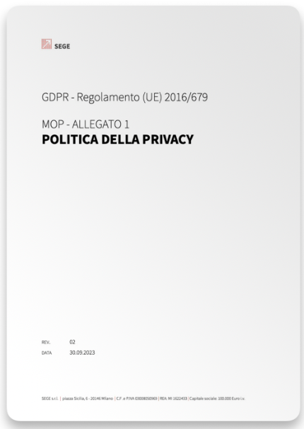 Politica Privacy